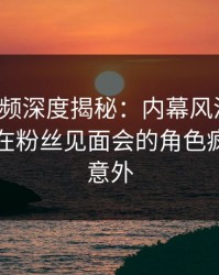 樱桃视频深度揭秘：内幕风波背后，圈内人在粉丝见面会的角色疯狂令人意外