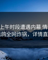 网红在上午时段遭遇内幕 情绪失控，电鸽全网炸锅，详情直击