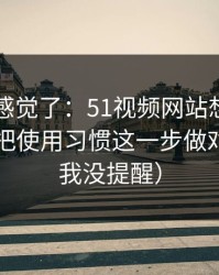 别再靠感觉了：51视频网站想更对胃口？先把使用习惯这一步做对（别说我没提醒）